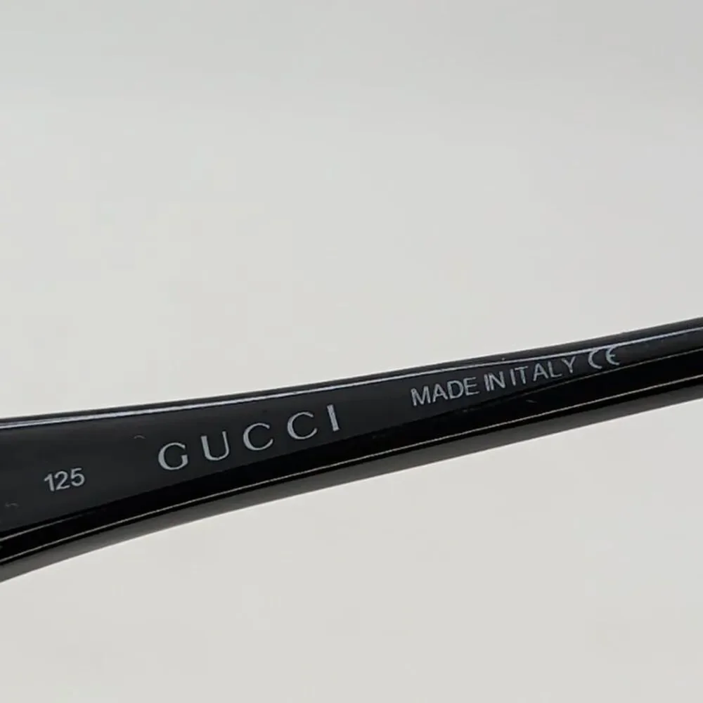 Gucci GG 2511 Eyeglass Frames Womens Black Rectangular GG Logo Italy Pre-Owned - Picture 7 of 9